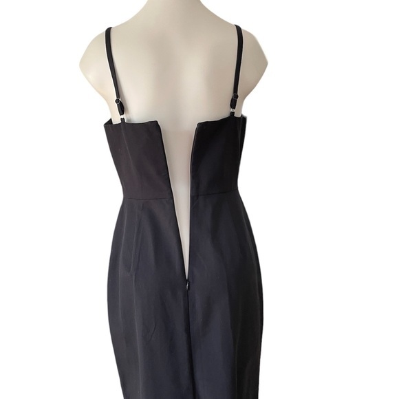 Banana Republic Sleeveless Black Dress Fitted Bodice Spaghetti Straps‎ Size 4P - Picture 6 of 13